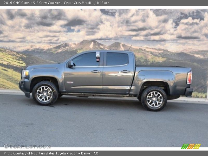 Cyber Gray Metallic / Jet Black 2016 GMC Canyon SLE Crew Cab 4x4