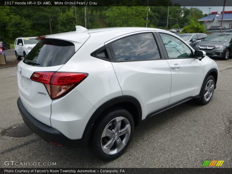 White Orchid Pearl / Gray 2017 Honda HR-V EX AWD