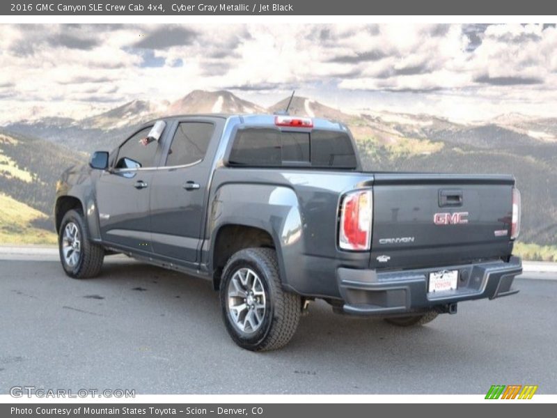 Cyber Gray Metallic / Jet Black 2016 GMC Canyon SLE Crew Cab 4x4