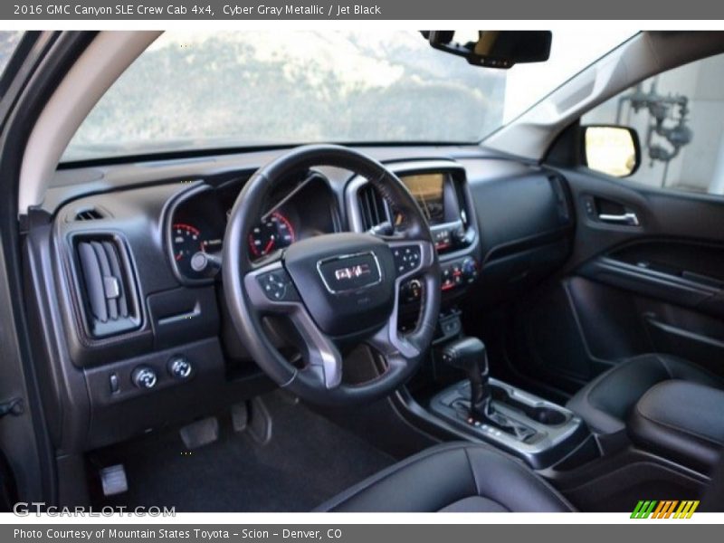Cyber Gray Metallic / Jet Black 2016 GMC Canyon SLE Crew Cab 4x4