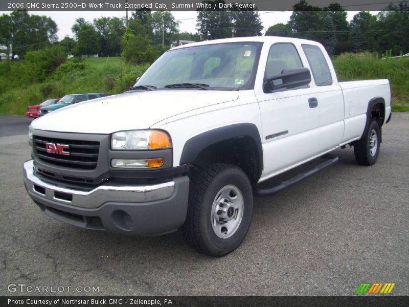 Summit White / Dark Pewter 2006 GMC Sierra 2500HD Work Truck Extended Cab