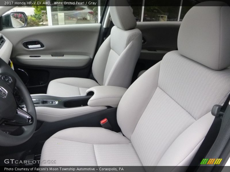 White Orchid Pearl / Gray 2017 Honda HR-V EX AWD