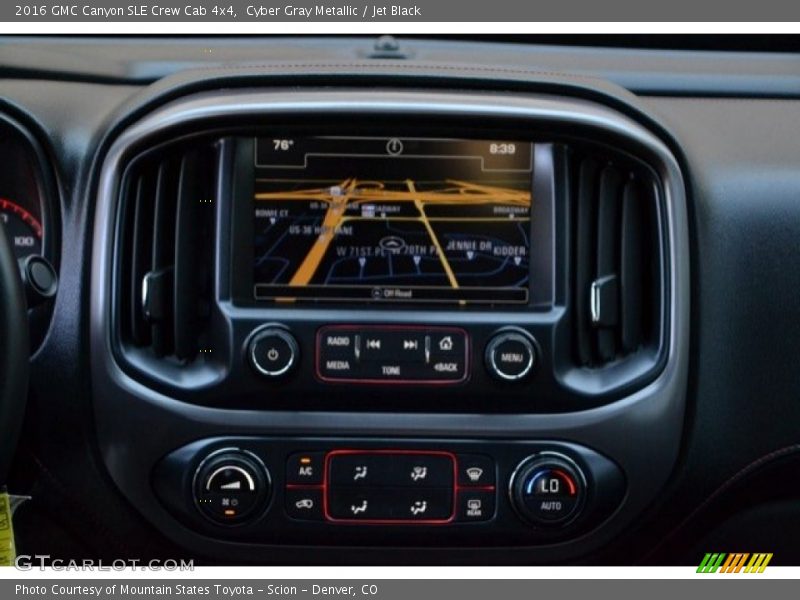Cyber Gray Metallic / Jet Black 2016 GMC Canyon SLE Crew Cab 4x4