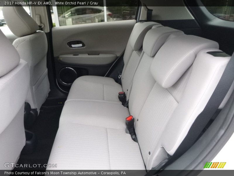 White Orchid Pearl / Gray 2017 Honda HR-V EX AWD