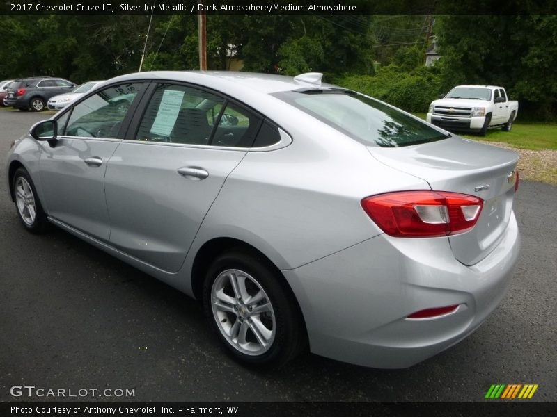 Silver Ice Metallic / Dark Atmosphere/Medium Atmosphere 2017 Chevrolet Cruze LT