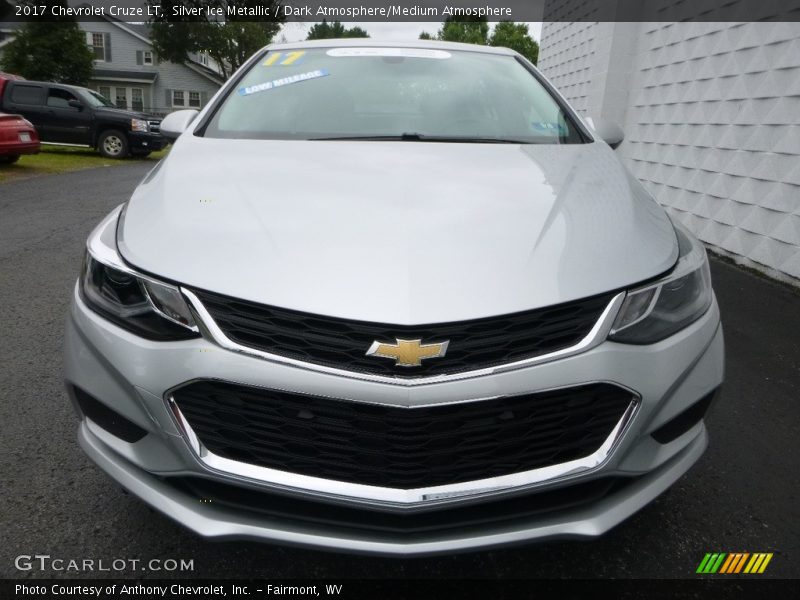 Silver Ice Metallic / Dark Atmosphere/Medium Atmosphere 2017 Chevrolet Cruze LT