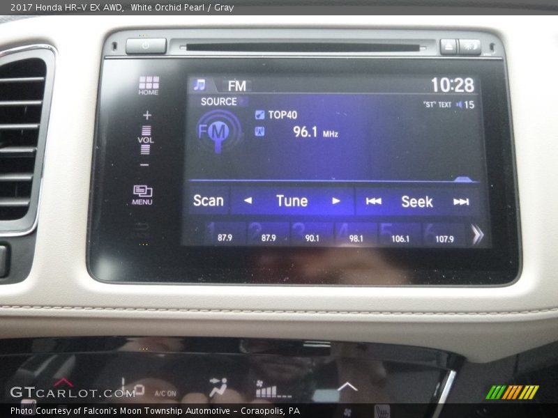 White Orchid Pearl / Gray 2017 Honda HR-V EX AWD