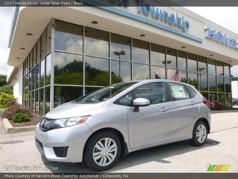 Lunar Silver Pearl / Black 2017 Honda Fit LX