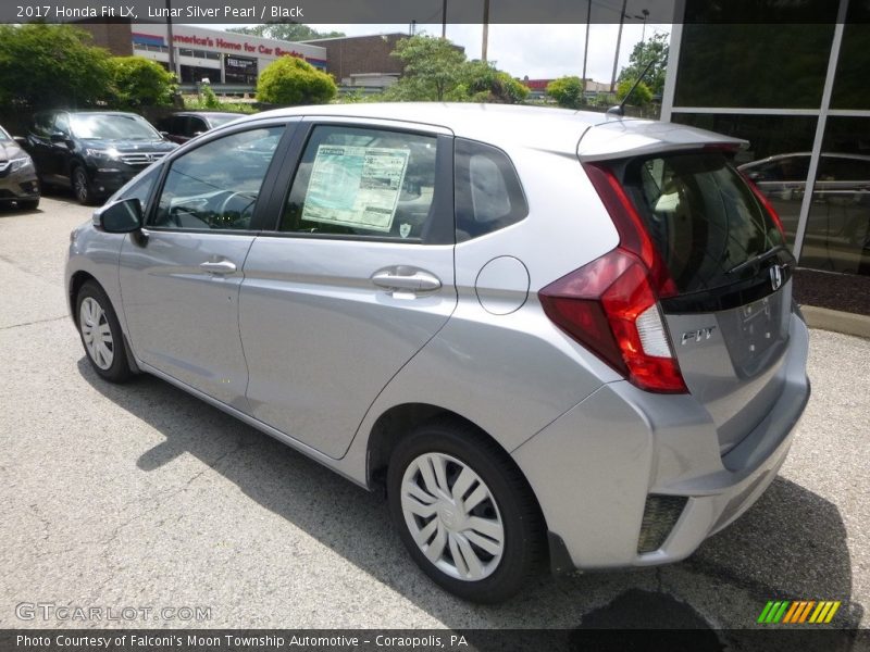 Lunar Silver Pearl / Black 2017 Honda Fit LX