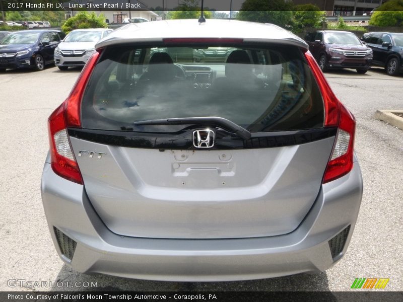 Lunar Silver Pearl / Black 2017 Honda Fit LX