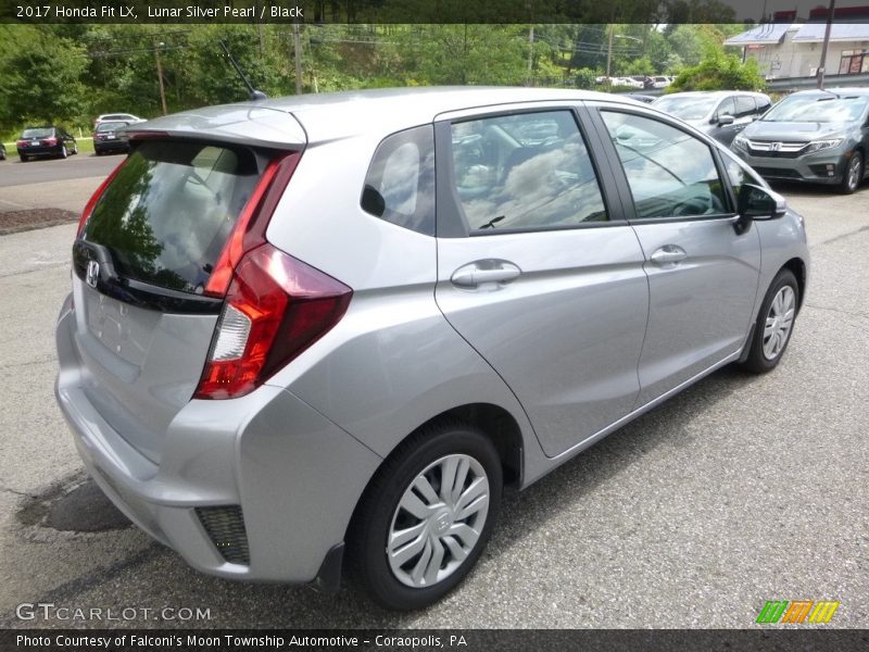 Lunar Silver Pearl / Black 2017 Honda Fit LX