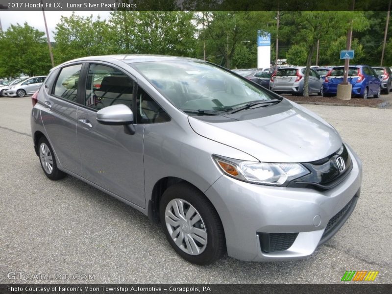 Lunar Silver Pearl / Black 2017 Honda Fit LX