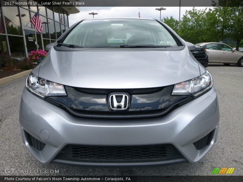 Lunar Silver Pearl / Black 2017 Honda Fit LX