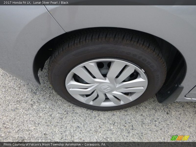 Lunar Silver Pearl / Black 2017 Honda Fit LX