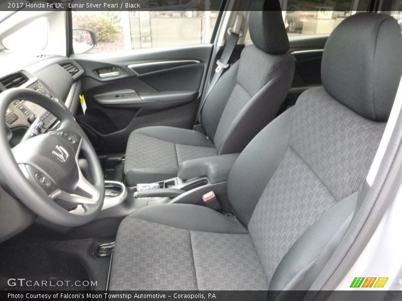 Lunar Silver Pearl / Black 2017 Honda Fit LX