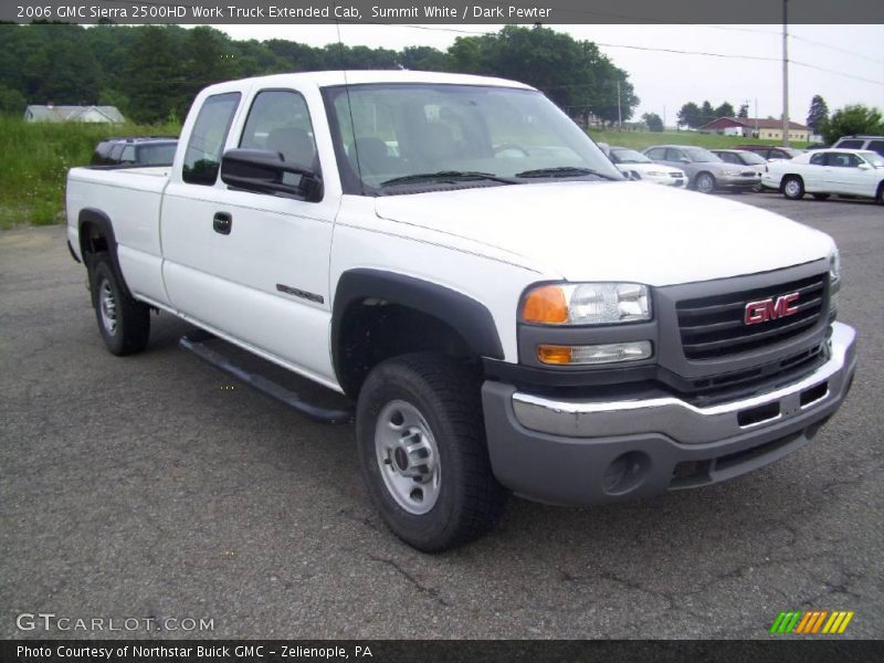 Summit White / Dark Pewter 2006 GMC Sierra 2500HD Work Truck Extended Cab