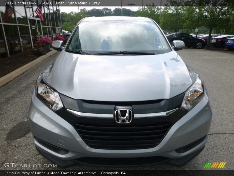 Lunar Silver Metallic / Gray 2017 Honda HR-V LX AWD