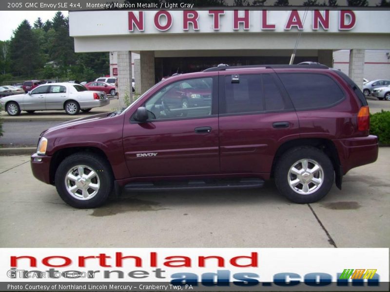 Monterey Maroon Metallic / Light Gray 2005 GMC Envoy SLE 4x4