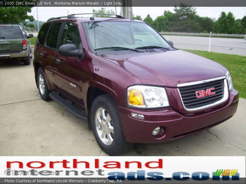 Monterey Maroon Metallic / Light Gray 2005 GMC Envoy SLE 4x4