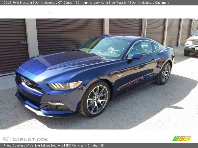 50th Anniversary Kona Blue Metallic / 50th Anniversary Cashmere 2015 Ford Mustang 50th Anniversary GT Coupe