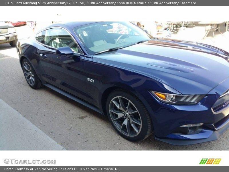 50th Anniversary Kona Blue Metallic / 50th Anniversary Cashmere 2015 Ford Mustang 50th Anniversary GT Coupe