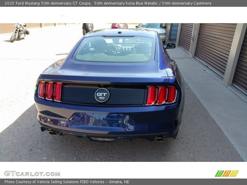 50th Anniversary Kona Blue Metallic / 50th Anniversary Cashmere 2015 Ford Mustang 50th Anniversary GT Coupe