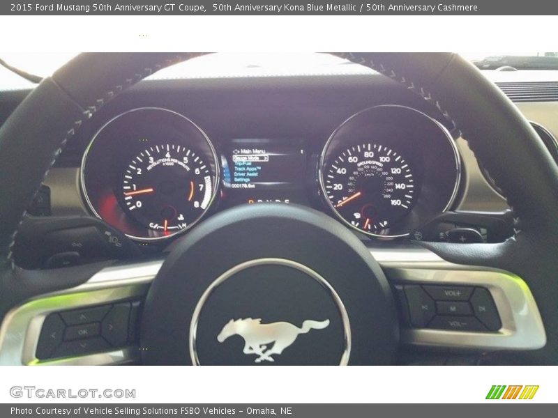 50th Anniversary Kona Blue Metallic / 50th Anniversary Cashmere 2015 Ford Mustang 50th Anniversary GT Coupe