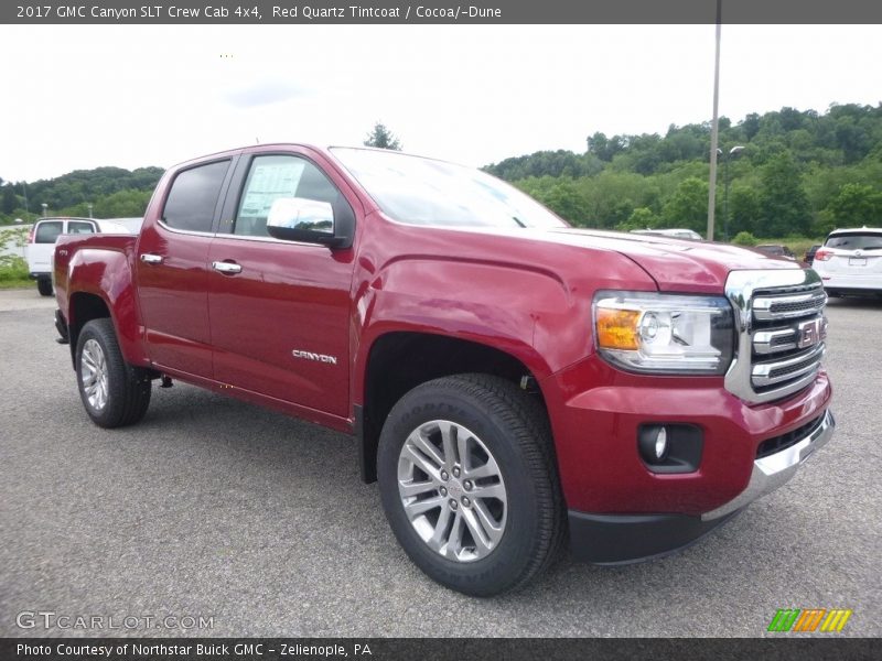 Red Quartz Tintcoat / Cocoa/­Dune 2017 GMC Canyon SLT Crew Cab 4x4