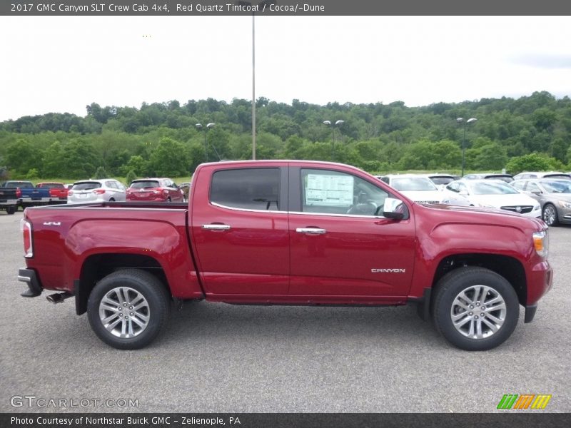 Red Quartz Tintcoat / Cocoa/­Dune 2017 GMC Canyon SLT Crew Cab 4x4