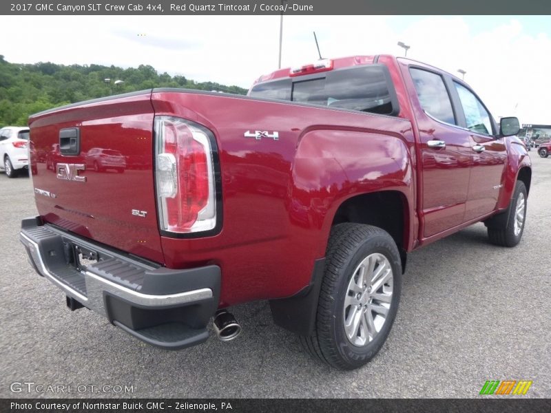 Red Quartz Tintcoat / Cocoa/­Dune 2017 GMC Canyon SLT Crew Cab 4x4
