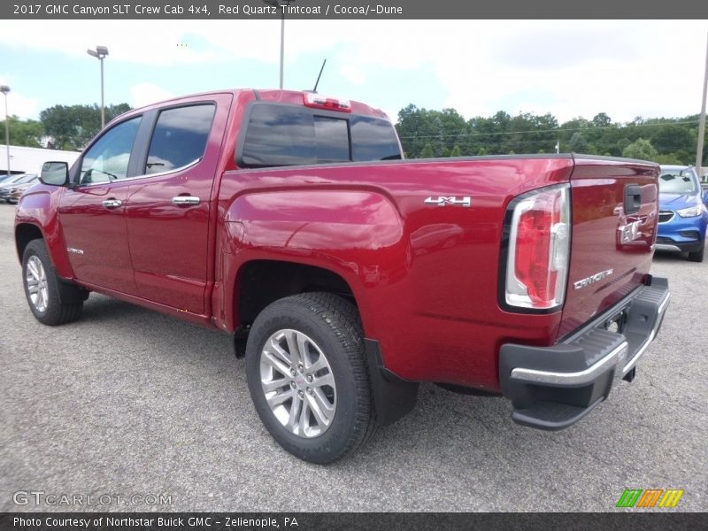 Red Quartz Tintcoat / Cocoa/­Dune 2017 GMC Canyon SLT Crew Cab 4x4