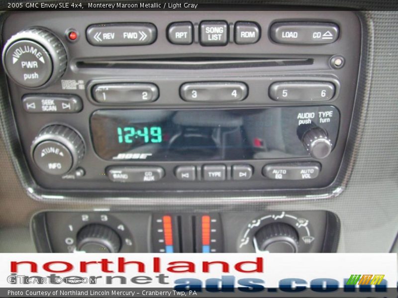 Monterey Maroon Metallic / Light Gray 2005 GMC Envoy SLE 4x4