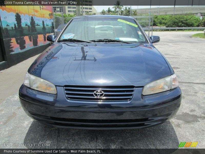 Blue Velvet Pearl / Gray 1999 Toyota Camry CE