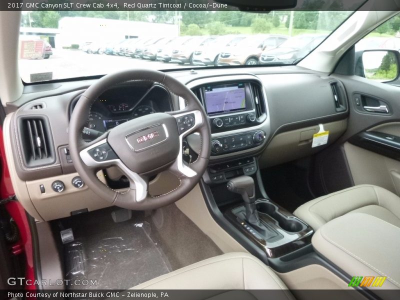Red Quartz Tintcoat / Cocoa/­Dune 2017 GMC Canyon SLT Crew Cab 4x4