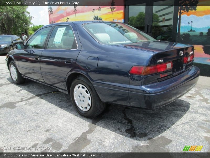 Blue Velvet Pearl / Gray 1999 Toyota Camry CE