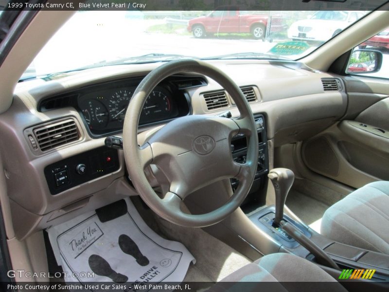 Blue Velvet Pearl / Gray 1999 Toyota Camry CE