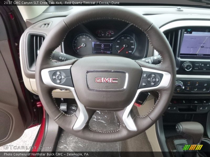 Red Quartz Tintcoat / Cocoa/­Dune 2017 GMC Canyon SLT Crew Cab 4x4