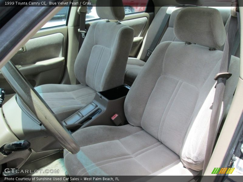 Blue Velvet Pearl / Gray 1999 Toyota Camry CE