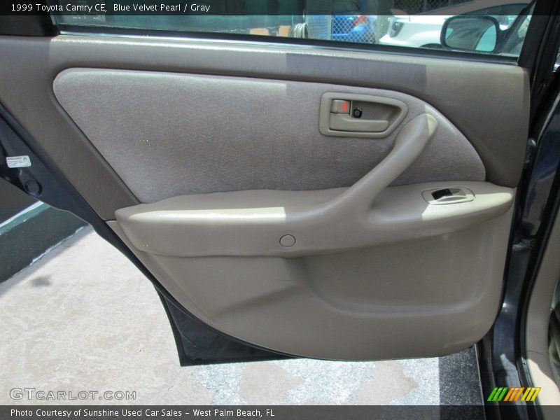 Blue Velvet Pearl / Gray 1999 Toyota Camry CE