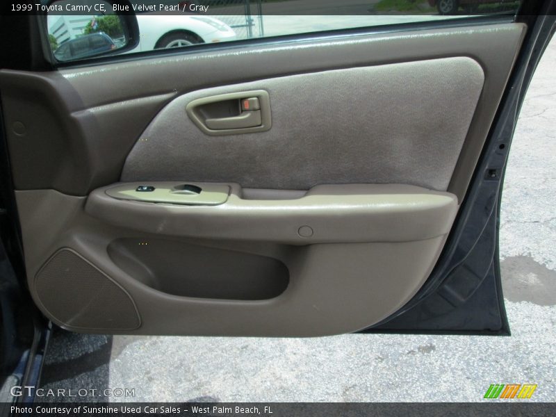 Blue Velvet Pearl / Gray 1999 Toyota Camry CE