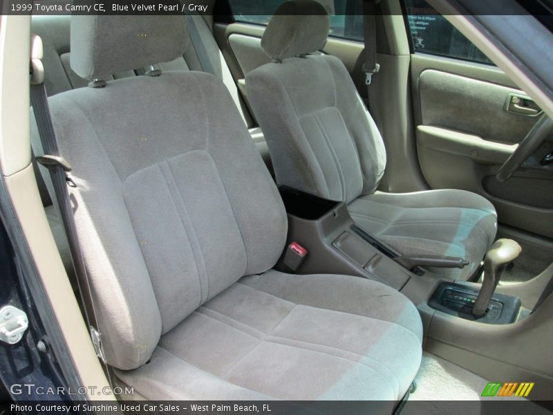 Blue Velvet Pearl / Gray 1999 Toyota Camry CE
