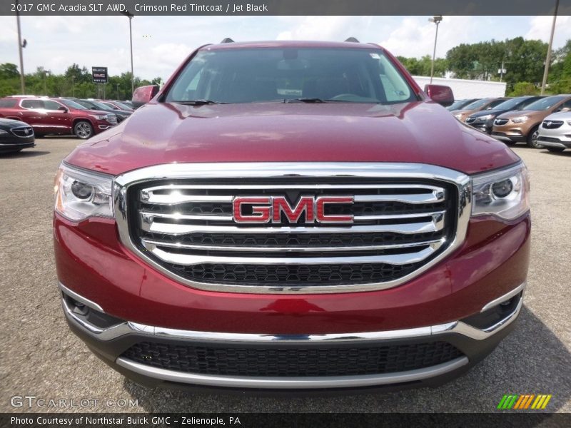 Crimson Red Tintcoat / Jet Black 2017 GMC Acadia SLT AWD