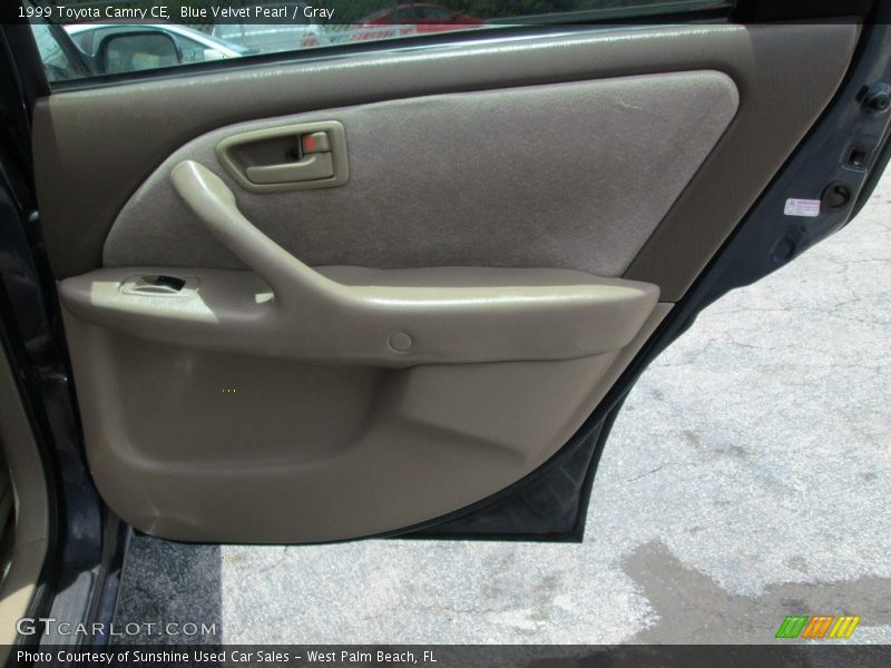 Blue Velvet Pearl / Gray 1999 Toyota Camry CE