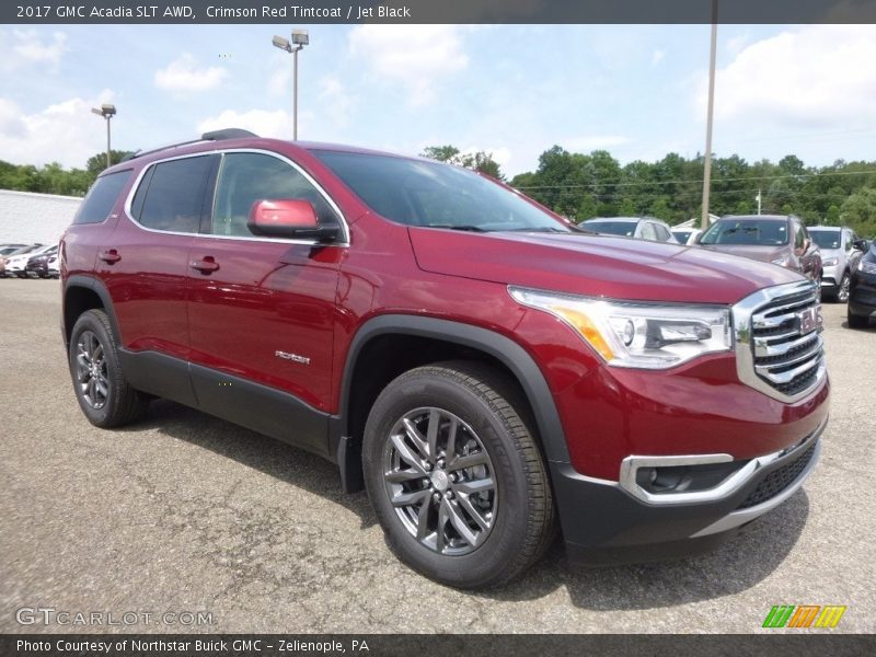 Crimson Red Tintcoat / Jet Black 2017 GMC Acadia SLT AWD