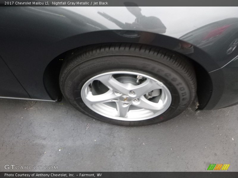 Nightfall Gray Metallic / Jet Black 2017 Chevrolet Malibu LS