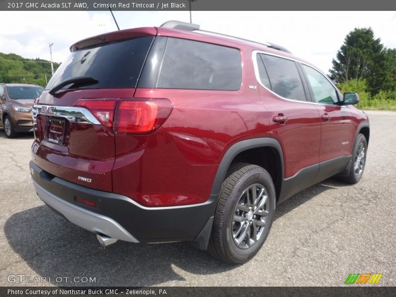 Crimson Red Tintcoat / Jet Black 2017 GMC Acadia SLT AWD