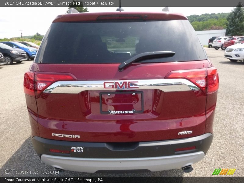 Crimson Red Tintcoat / Jet Black 2017 GMC Acadia SLT AWD