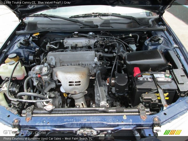 Blue Velvet Pearl / Gray 1999 Toyota Camry CE