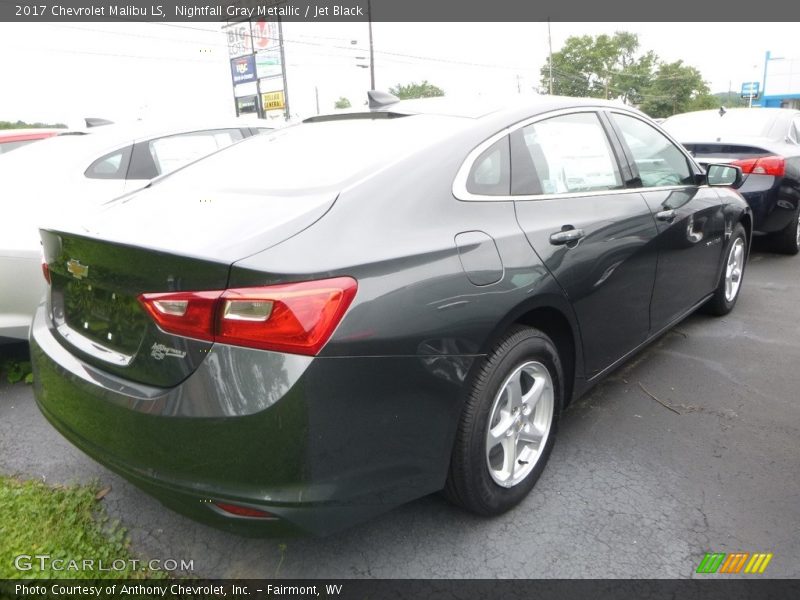 Nightfall Gray Metallic / Jet Black 2017 Chevrolet Malibu LS