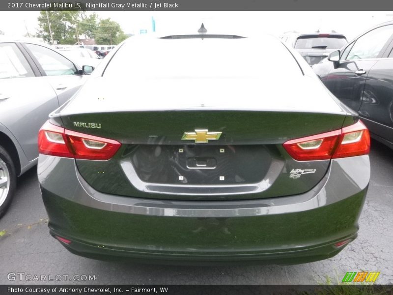 Nightfall Gray Metallic / Jet Black 2017 Chevrolet Malibu LS